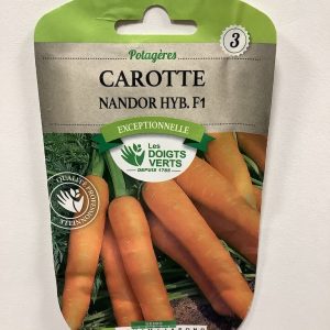 Sachet recto graines de carotte nandor