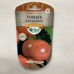 Sachet recto de graines de Tomate Rose de Berne