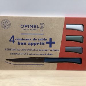 Coffret 4 Couteaux de table Bon Appétit + Opinel