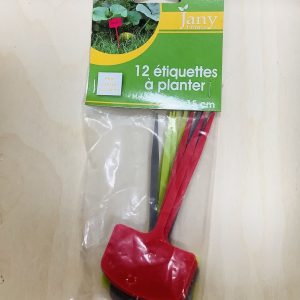 12 étiquettes à planter Jany